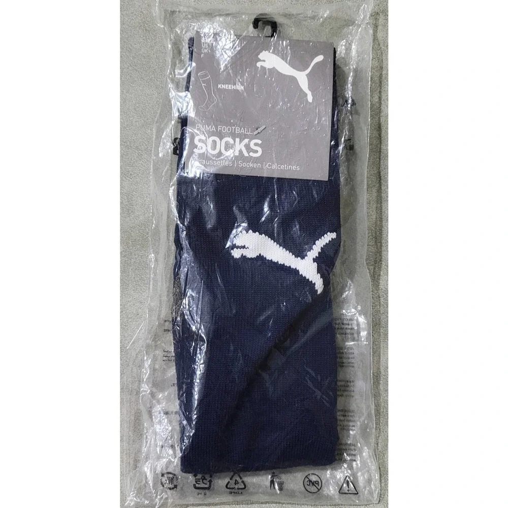 Puma Liga Knee High Socks Blue Size 3.5 6